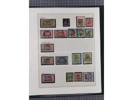 1840/1940 (ca.), reichhaltige gestempelte 3-bändige Sammlung mit Vor- und Nachläufern sowie kleiner Stempelsammlung, vielfach