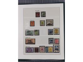 1840/1940 (ca.), reichhaltige gestempelte 3-bändige Sammlung mit Vor- und Nachläufern sowie kleiner Stempelsammlung, vielfach