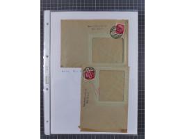 1934/45, ca. 58 Briefe und Karten, dabei 16 mit Propagandastempeln “Wer behauptet, Deutschland sei am Kriege schuld”, “Zu den