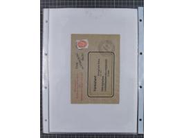 1934/45, ca. 58 Briefe und Karten, dabei 16 mit Propagandastempeln “Wer behauptet, Deutschland sei am Kriege schuld”, “Zu den