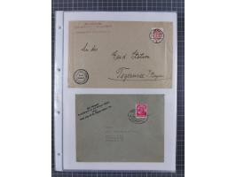 1934/45, ca. 58 Briefe und Karten, dabei 16 mit Propagandastempeln “Wer behauptet, Deutschland sei am Kriege schuld”, “Zu den