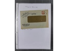 1934/45, ca. 58 Briefe und Karten, dabei 16 mit Propagandastempeln “Wer behauptet, Deutschland sei am Kriege schuld”, “Zu den