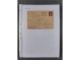 1934/45, ca. 58 Briefe und Karten, dabei 16 mit Propagandastempeln “Wer behauptet, Deutschland sei am Kriege schuld”, “Zu den