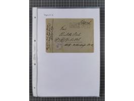 1934/45, ca. 58 Briefe und Karten, dabei 16 mit Propagandastempeln “Wer behauptet, Deutschland sei am Kriege schuld”, “Zu den