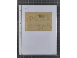 1934/45, ca. 58 Briefe und Karten, dabei 16 mit Propagandastempeln “Wer behauptet, Deutschland sei am Kriege schuld”, “Zu den