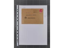 1934/45, ca. 58 Briefe und Karten, dabei 16 mit Propagandastempeln “Wer behauptet, Deutschland sei am Kriege schuld”, “Zu den