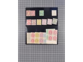 1903/10, Collection on ten stock cards including King Edward VII set of 12, ½ d. to 10 s. black and purple on red overprinted