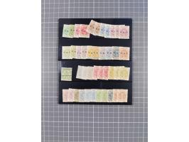 1903/10, Collection on ten stock cards including King Edward VII set of 12, ½ d. to 10 s. black and purple on red overprinted