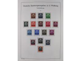 1939/45, postfrische und winzig ungebrauchte/gestempelte Sammlung mit vielen kompletten Gebieten, dabei Böhmen und Mähren mit