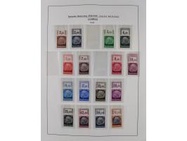 1939/45, postfrische und winzig ungebrauchte/gestempelte Sammlung mit vielen kompletten Gebieten, dabei Böhmen und Mähren mit