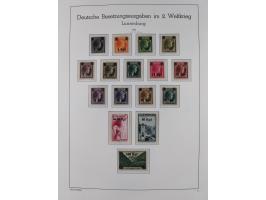 1939/45, postfrische und winzig ungebrauchte/gestempelte Sammlung mit vielen kompletten Gebieten, dabei Böhmen und Mähren mit