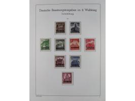 1939/45, postfrische und winzig ungebrauchte/gestempelte Sammlung mit vielen kompletten Gebieten, dabei Böhmen und Mähren mit