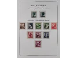1939/45, postfrische und winzig ungebrauchte/gestempelte Sammlung mit vielen kompletten Gebieten, dabei Böhmen und Mähren mit