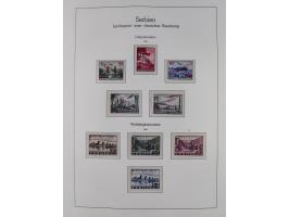 1939/45, postfrische und winzig ungebrauchte/gestempelte Sammlung mit vielen kompletten Gebieten, dabei Böhmen und Mähren mit