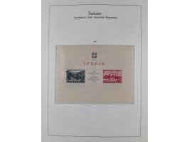 1939/45, postfrische und winzig ungebrauchte/gestempelte Sammlung mit vielen kompletten Gebieten, dabei Böhmen und Mähren mit