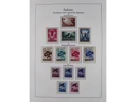 1939/45, postfrische und winzig ungebrauchte/gestempelte Sammlung mit vielen kompletten Gebieten, dabei Böhmen und Mähren mit