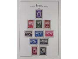 1939/45, postfrische und winzig ungebrauchte/gestempelte Sammlung mit vielen kompletten Gebieten, dabei Böhmen und Mähren mit