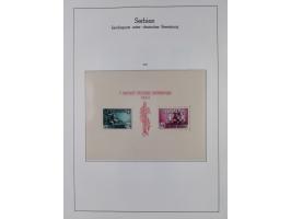 1939/45, postfrische und winzig ungebrauchte/gestempelte Sammlung mit vielen kompletten Gebieten, dabei Böhmen und Mähren mit