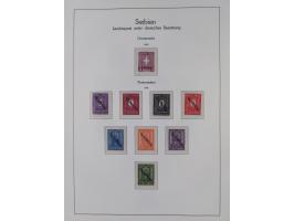 1939/45, postfrische und winzig ungebrauchte/gestempelte Sammlung mit vielen kompletten Gebieten, dabei Böhmen und Mähren mit