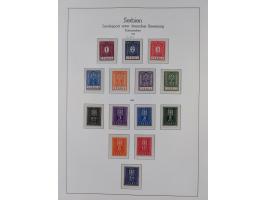 1939/45, postfrische und winzig ungebrauchte/gestempelte Sammlung mit vielen kompletten Gebieten, dabei Böhmen und Mähren mit