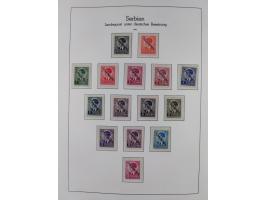 1939/45, postfrische und winzig ungebrauchte/gestempelte Sammlung mit vielen kompletten Gebieten, dabei Böhmen und Mähren mit