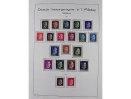 1939/45, postfrische und winzig ungebrauchte/gestempelte Sammlung mit vielen kompletten Gebieten, dabei Böhmen und Mähren mit