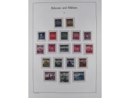 1939/45, postfrische und winzig ungebrauchte/gestempelte Sammlung mit vielen kompletten Gebieten, dabei Böhmen und Mähren mit