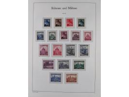 1939/45, postfrische und winzig ungebrauchte/gestempelte Sammlung mit vielen kompletten Gebieten, dabei Böhmen und Mähren mit