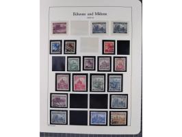 1939/45, postfrische und winzig ungebrauchte/gestempelte Sammlung mit vielen kompletten Gebieten, dabei Böhmen und Mähren mit
