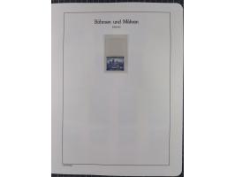 1939/45, postfrische und winzig ungebrauchte/gestempelte Sammlung mit vielen kompletten Gebieten, dabei Böhmen und Mähren mit