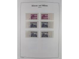 1939/45, postfrische und winzig ungebrauchte/gestempelte Sammlung mit vielen kompletten Gebieten, dabei Böhmen und Mähren mit