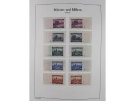 1939/45, postfrische und winzig ungebrauchte/gestempelte Sammlung mit vielen kompletten Gebieten, dabei Böhmen und Mähren mit