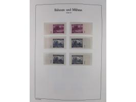 1939/45, postfrische und winzig ungebrauchte/gestempelte Sammlung mit vielen kompletten Gebieten, dabei Böhmen und Mähren mit