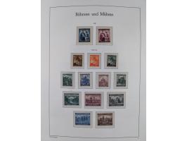 1939/45, postfrische und winzig ungebrauchte/gestempelte Sammlung mit vielen kompletten Gebieten, dabei Böhmen und Mähren mit
