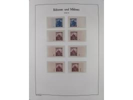 1939/45, postfrische und winzig ungebrauchte/gestempelte Sammlung mit vielen kompletten Gebieten, dabei Böhmen und Mähren mit
