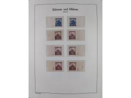 1939/45, postfrische und winzig ungebrauchte/gestempelte Sammlung mit vielen kompletten Gebieten, dabei Böhmen und Mähren mit