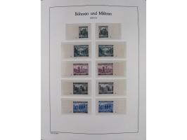 1939/45, postfrische und winzig ungebrauchte/gestempelte Sammlung mit vielen kompletten Gebieten, dabei Böhmen und Mähren mit