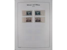 1939/45, postfrische und winzig ungebrauchte/gestempelte Sammlung mit vielen kompletten Gebieten, dabei Böhmen und Mähren mit