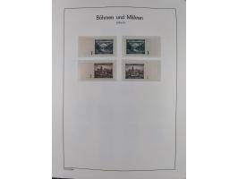 1939/45, postfrische und winzig ungebrauchte/gestempelte Sammlung mit vielen kompletten Gebieten, dabei Böhmen und Mähren mit