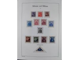 1939/45, postfrische und winzig ungebrauchte/gestempelte Sammlung mit vielen kompletten Gebieten, dabei Böhmen und Mähren mit