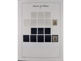 1939/45, postfrische und winzig ungebrauchte/gestempelte Sammlung mit vielen kompletten Gebieten, dabei Böhmen und Mähren mit