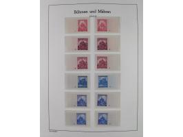 1939/45, postfrische und winzig ungebrauchte/gestempelte Sammlung mit vielen kompletten Gebieten, dabei Böhmen und Mähren mit