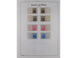 1939/45, postfrische und winzig ungebrauchte/gestempelte Sammlung mit vielen kompletten Gebieten, dabei Böhmen und Mähren mit