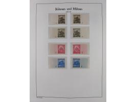 1939/45, postfrische und winzig ungebrauchte/gestempelte Sammlung mit vielen kompletten Gebieten, dabei Böhmen und Mähren mit
