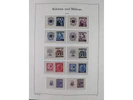 1939/45, postfrische und winzig ungebrauchte/gestempelte Sammlung mit vielen kompletten Gebieten, dabei Böhmen und Mähren mit
