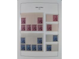 1939/45, postfrische und winzig ungebrauchte/gestempelte Sammlung mit vielen kompletten Gebieten, dabei Böhmen und Mähren mit