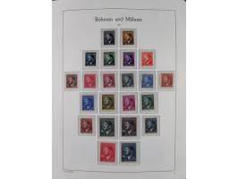 1939/45, postfrische und winzig ungebrauchte/gestempelte Sammlung mit vielen kompletten Gebieten, dabei Böhmen und Mähren mit