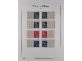 1939/45, postfrische und winzig ungebrauchte/gestempelte Sammlung mit vielen kompletten Gebieten, dabei Böhmen und Mähren mit