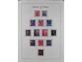 1939/45, postfrische und winzig ungebrauchte/gestempelte Sammlung mit vielen kompletten Gebieten, dabei Böhmen und Mähren mit