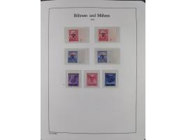 1939/45, postfrische und winzig ungebrauchte/gestempelte Sammlung mit vielen kompletten Gebieten, dabei Böhmen und Mähren mit